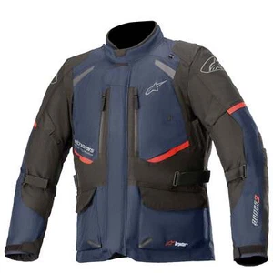 Alpinestars Andes V3 Drystar Motorcycle Jacket Dark Blue Black - Picture 1 of 8