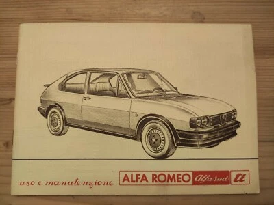 Alfa Romeo ALFASUD TI - Manuale Libretto Uso e Manutenzione - Edizione 09/1980 - Immagine 1 di 2