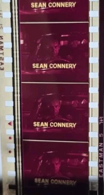 NSS Sean Connery Goldfinger 007 35mm Movie Trailer Film Strip Teaser Original - Imagem 1 de 4