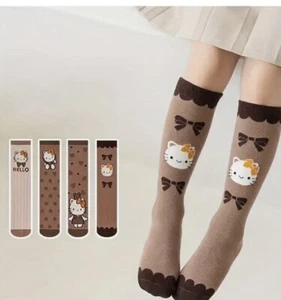 2 pairs New HELLO KITTY  Below Knee Socks - Picture 1 of 5