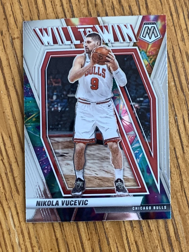 2020-21 Panini Mosaic Nikola Vucevic Will To Win Insert Chicago Bulls - Image 1 of 1