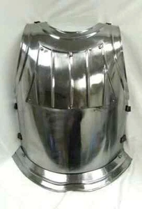 Chaqueta Medieval Acero Armadura Medieval Acabado Cromo - Imagen 1 de 5