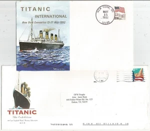 Fabled liner Titanic on four illustrated, attractive American, British envelopes - Picture 1 of 2