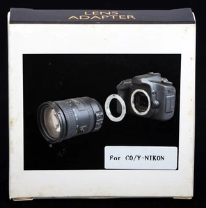 Adaptador de montaje Contax/Yashica a Nikon F - ¡Como nuevo en caja! - Imagen 1 de 4