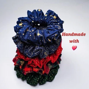 Scrunchie Handmade Set Christmas Scrunchies Gift For Friend,Chrismas Gifts - Picture 1 of 13