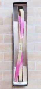 Saga Nishiki Three-Cut String Obijime Pink Gold - Picture 1 of 9