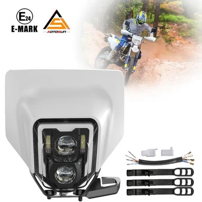 Faro delantero LED para 14-2024 Husqvarna 701 Enduro/Supermoto TE FE FC 250 501  Foto 1 de 4