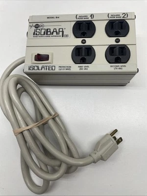 Tripp Lite Isobar, Noise Filter, & Surge Suppressor Model IB– 4 Used   A/16 ￼￼ ￼ - Image 1 of 4