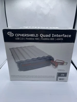 Buslink 4TB CipherShield Penta Interface AES 128-bit Encrypted External Drive - Image 1 of 3