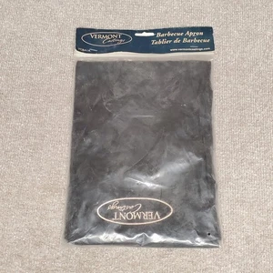 Vermont Castings Barbecue Apron  Canvas Grilling BBQ Black Vintage - Picture 1 of 4