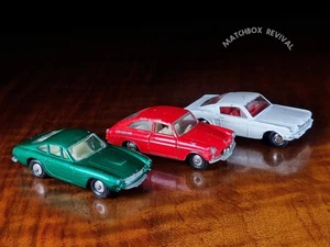 Collection Of Lesney Matchbox Chrome Hubs Cars, Ferrari Berlinetta, VW 1600TL - Picture 1 of 5