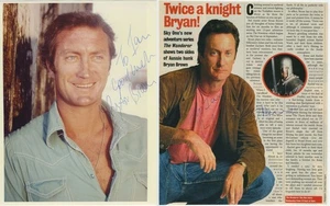 BRYAN BROWN Signed 10x8 Photo & Magazine Page (Signed in 1994) ORIGINAL - Picture 1 of 3