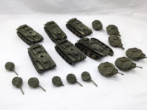 (6) BT5 Sowjetischer Panzer Holz bemalte Miniaturen 2" mit (12) Türmen - Bild 1 von 24
