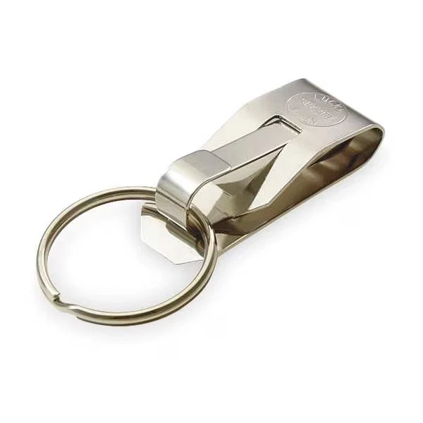 "Lucky Line Products Secure-A-Key Clip-On Key Hook, Silver (40401)"