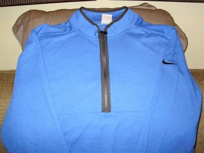 Nike Dri-Fit Victory GM2143 Royal Blue 1/2 Zip L/S Top Golf Jacket Men's XL - Image 1 of 4