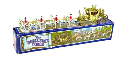 Crescent Toy British Conmemorative Royal State Coach - 1977 pintado a mano fundido a presión Foto 1 de 4