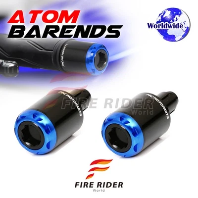 Extremos de barra de repuesto azules MSHINE para Kawasaki ER6N 17 16 15 14 13 12 11 Foto 1 de 4