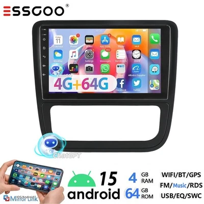 Für VW Scirocco 137 138 2008-2014 Android 15 Autoradio GPS Nav AI WIFI FM 4+64GB - Bild 1 von 4