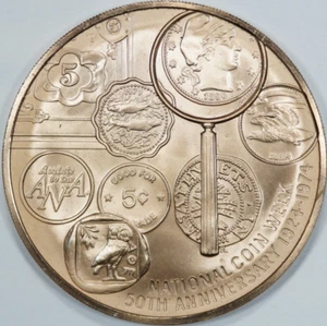1974 American Numismatic Association ANA National Coin Week Coin Medal - Picture 1 of 2