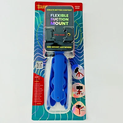 Tenikle Pro Flexible Tripod Bendable Suction Cup Camera & Phone Mount Blue - Image 1 of 4