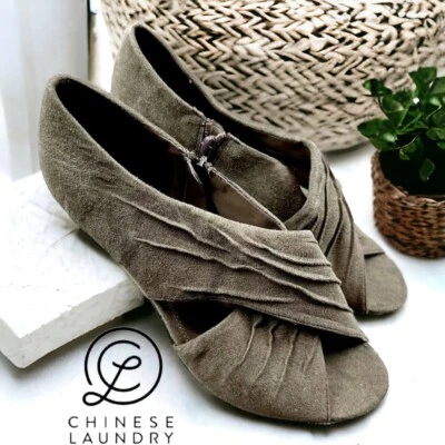 Chinese Laundry Marrón Gamuza Tacones Mujer Talla 9 Foto 1 de 4