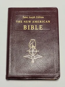 St Joseph Edition The New American Bible 1991 Large Type Illustrated Gold Gilded - Picture 1 of 16
