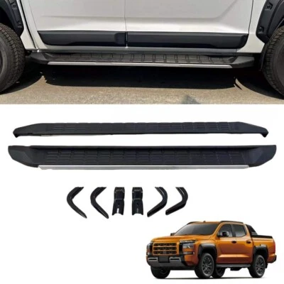 2PCS Side Step Running Boards Nerf Bars Fit For Mitsubishi Triton L200 2024 2025 - Image 1 of 4