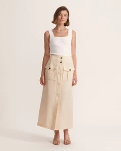 New Saba Mabel Utility Midi Skirt Size 14 Rrp $229 - Picture 1 of 3