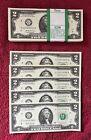 Two $2 Dollar Bills NEW, CRISP, UNCIRCULATED. $2 Sequential Notes