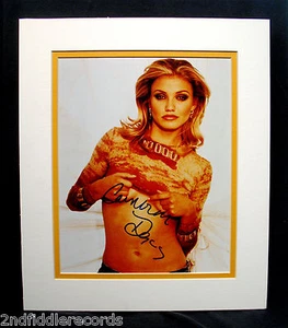 CAMERON DIAZ - Fotografía autografiada 8 x 10 en una pantalla doble enmarañada - Gatito sexual - Imagen 1 de 1