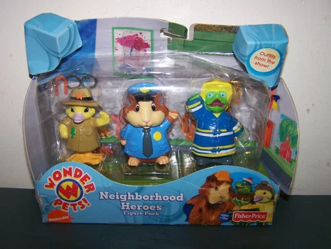FISHER PRICE WONDER PETS NEIGHBORHOOD HEROES MING MING TUCK LINNY FIGURE PACK Cover