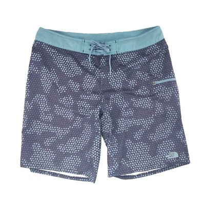 Shorts de tabuleiro camuflado hexagonal masculino 36 pontos azuis skatista 00s y2k surf The North Face - Imagem 1 de 4