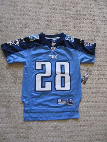 REEBOK TENNESSEE TITANS CHRIS JOHNSON NFL JERSEY YOUTH KIDS BOYS S NWT * Cover