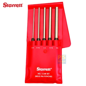 Starrett S248PC 5-teiliges langes Serie Splinttreiber-Set in Brieftasche 1/8-3/8 (3 mm-9,5 mm) - Bild 1 von 4