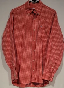 Southern Tide Shirt Mens Large Red Plaid Long Sleeve Button Up Great Condition - Picture 1 of 7