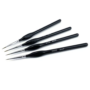 Lot de 4 Pinceaux à Pointe Fine pour Peinture Figurines Maquettisme 0 - 00000 - Afbeelding 1 van 3