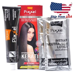 Lolane Pixxel Professional Permanent Hair Straightening Cream Big Size 110g Pack - Picture 1 of 4