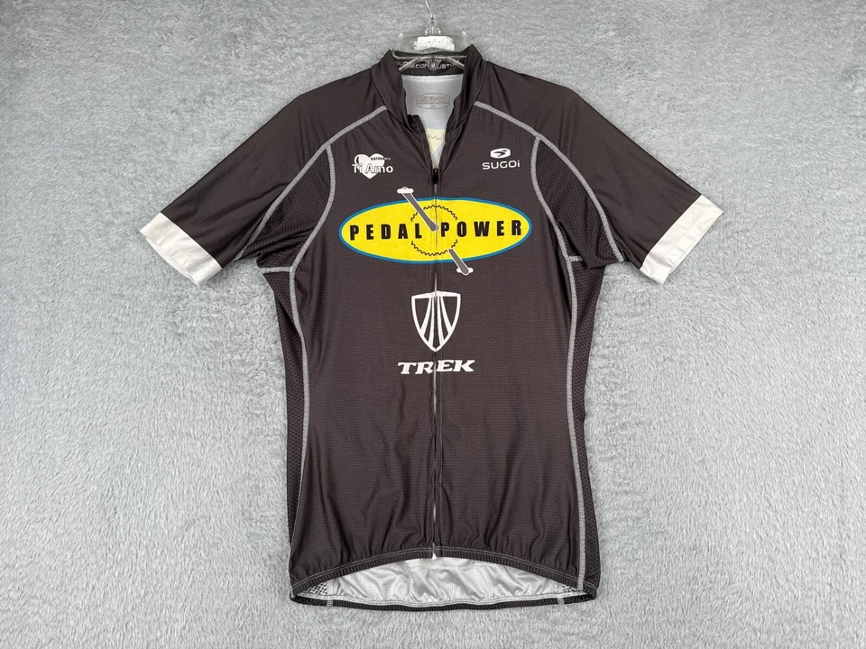 Sugoi Cycling Jersey Women Large Gray Pedal Power Vail Colorado Full Zip Trek - Image 1 of 4