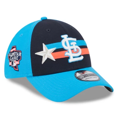 Sombrero de los Cardenales de San Luis Azul All Star Game New Era 39Thirty Ajustado Talla L/XL Foto 1 de 4