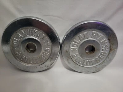 NOLAN RYAN Bollinger Barbell Chrome Add On Weight Plates - Both 3 LB  - Image 1 of 4