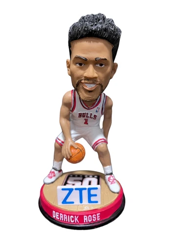 Derrick Rose 2015-2016 Chicago Bulls Bobblehead ZTE, 50th Anniversary - No Box Cover