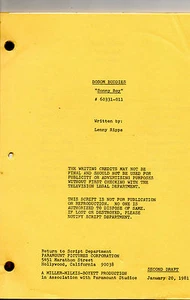 BOSOM BUDDIES Tom Hanks - Peter Scolari Script " Sonny Boy " 1981 Episode - 011 - Bild 1 von 1