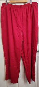 NWT Erin London Red Dress/Casual Pants Womens Size 3X 37x30 Pull On 121-35516 - Picture 1 of 6