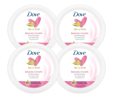 Crema de belleza corporal nutritiva facial manos y cuerpo para piel normal a seca paquete de 4 Foto 1 de 4