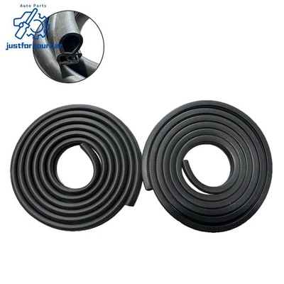 2pcs Door Seal Rubber Weatherstrip Pair For Dodge D100 D250 300 Pickup Truck - Image 1 of 4