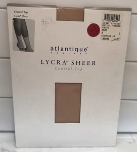 Pantimedias Atlantique Lycra Control Transparente Top CAPRI Longitud Talla B Desnudo NUEVO - Imagen 1 de 6