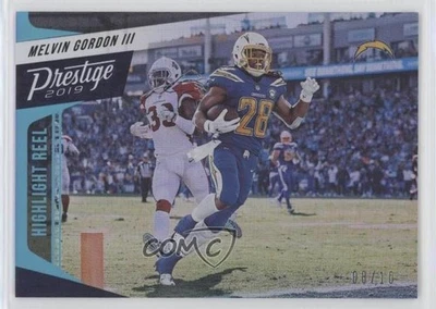 2019 Panini Prestige Highlight Reel Xtra Points Platinum /10 Melvin Gordon III - Image 1 of 2