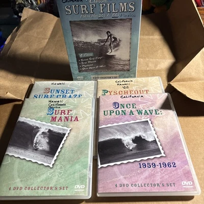 CLASSIC SURF FILMS FROM THE 50s & 60s 4×DVD NTSC Box Set 2008 - Image 1 of 2