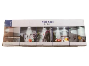 Ideenshop Klick Spot Einbauleuchte Leuchten Silber 7cm 3 x 3er Set 9 Stück Neu - Picture 1 of 1