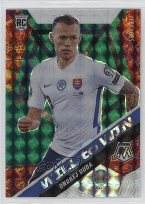2021 Panini Mosaic UEFA Euro 2020 Will to Win Green Prizm Ondrej Duda Rookie RC - Image 1 of 2